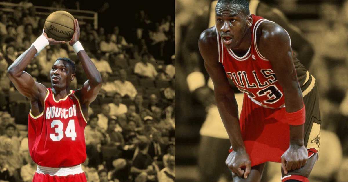 Michael Jordan on Hakeem Olajuwon's most impressive defensive trait ...