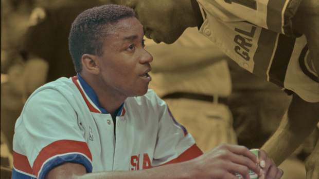06/10/1990; Isiah Thomas on the bench during Game 3 of the 1990 NBA Finals at The Memorial Coliseum