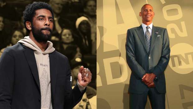 Kyrie Irving and Reggie Miller