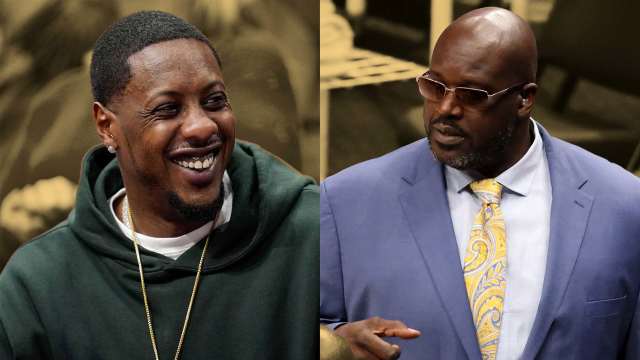 Former Miami Heat point guard Mario Chalmers; NBA Hall of Famers Shaquille O'Neal