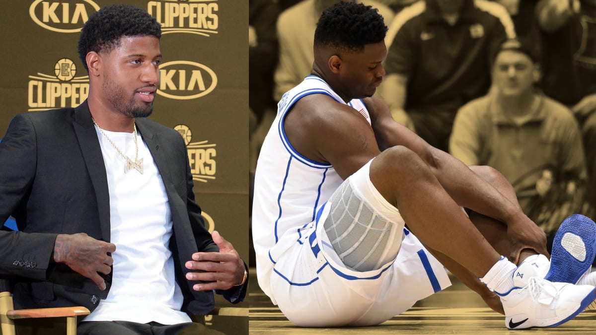 SoleWatch: Paul George Breaks Out His Blue Suede Shoes Against the Spurs