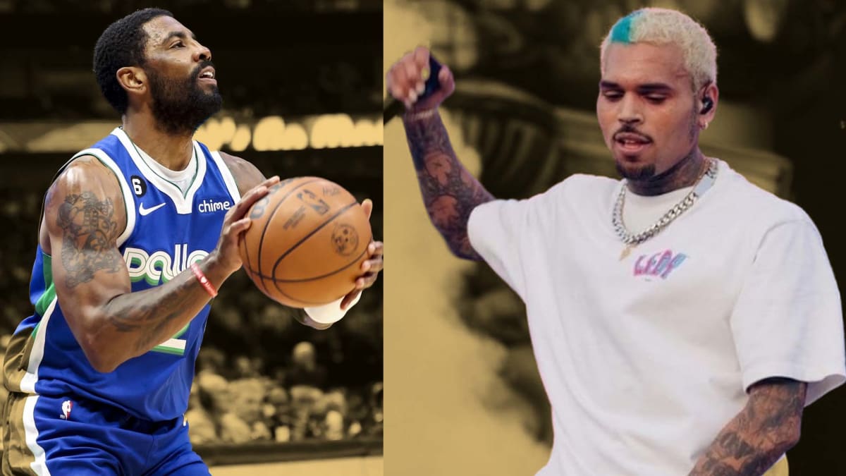 kyrie irving and chris brown