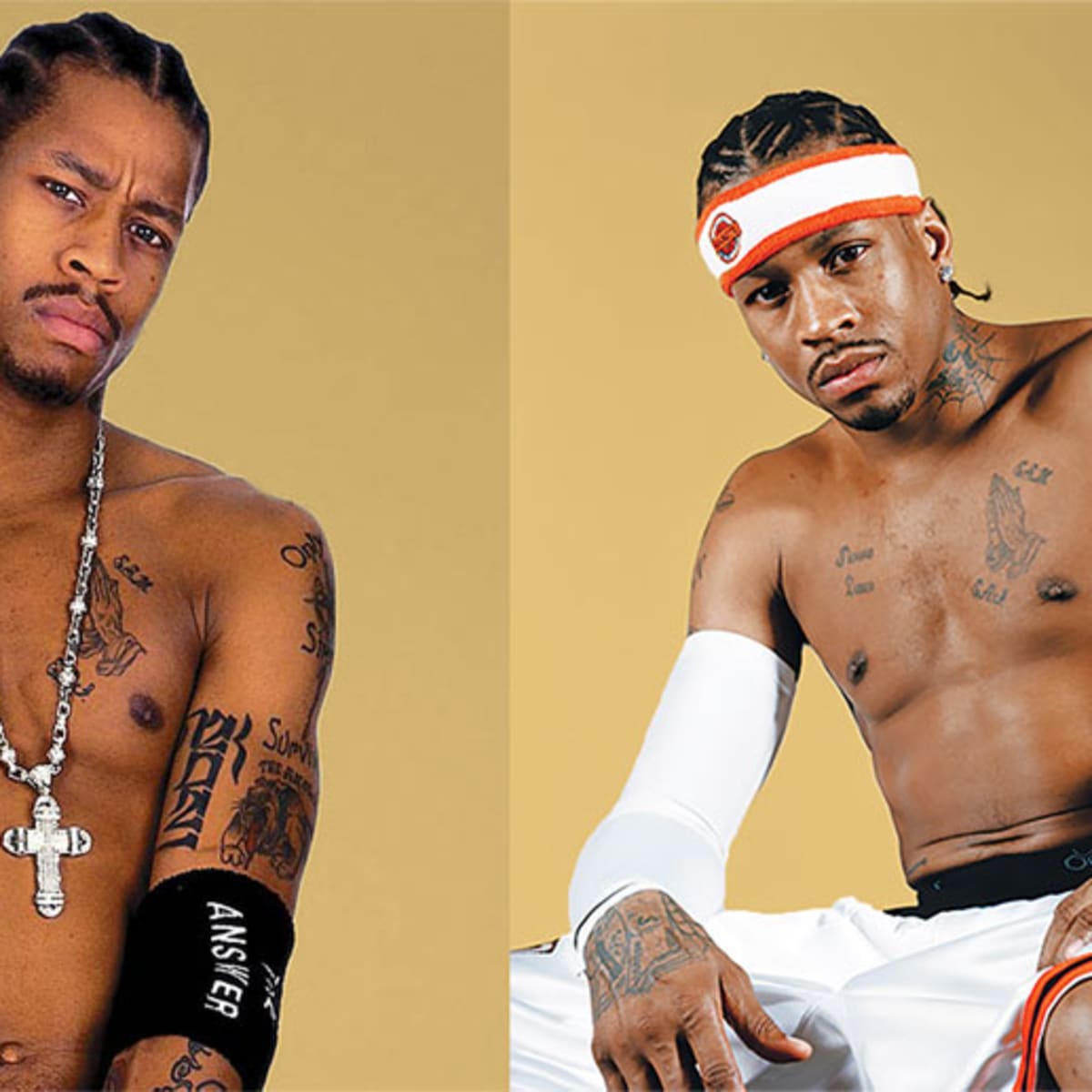 When the NBA airbrushed Allen Iverson's tattoos - Basketball
