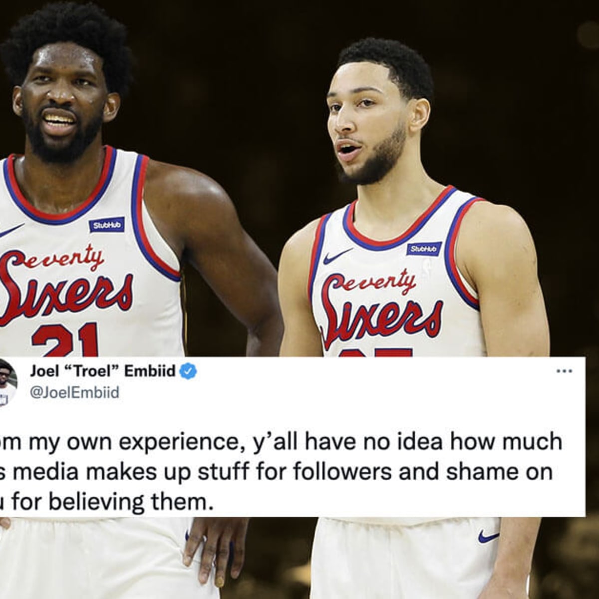 Joel Embiid has funny tweet amid Ben Simmons drama