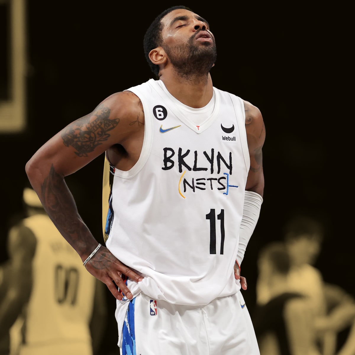 NBA Brooklyn Nets Reaction Kyrie Irving Figure