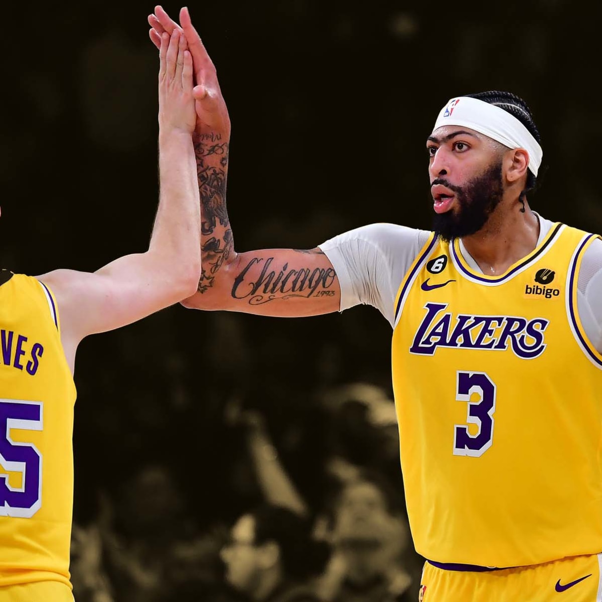 Los Angeles Lakers Austin Reaves Lebron James And Anthony Davis