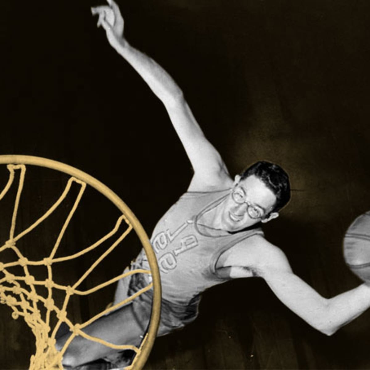 George Mikan Lakers Jersey Retirement Ceremony 