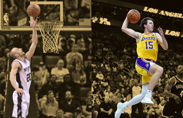 Pau's jersey next to kobe's got me thinking abt these two. When it's all  set and done, should the lakers retire AD and LeBron's jerseys? what y'all  think? : r/lakers