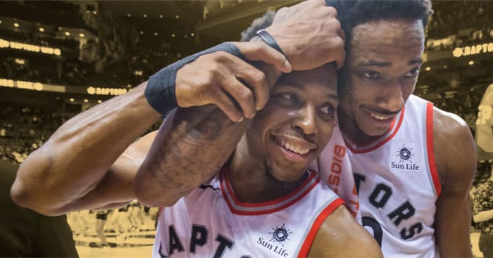 Kyle Lowry and DeMar DeRozan