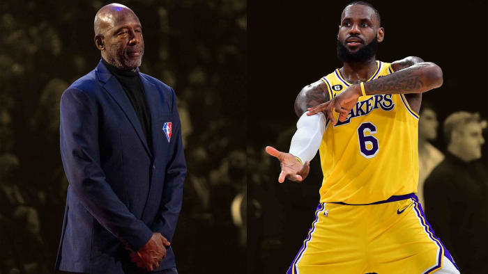 Lakers legend James Worthy envisions LeBron James statues in Los ...