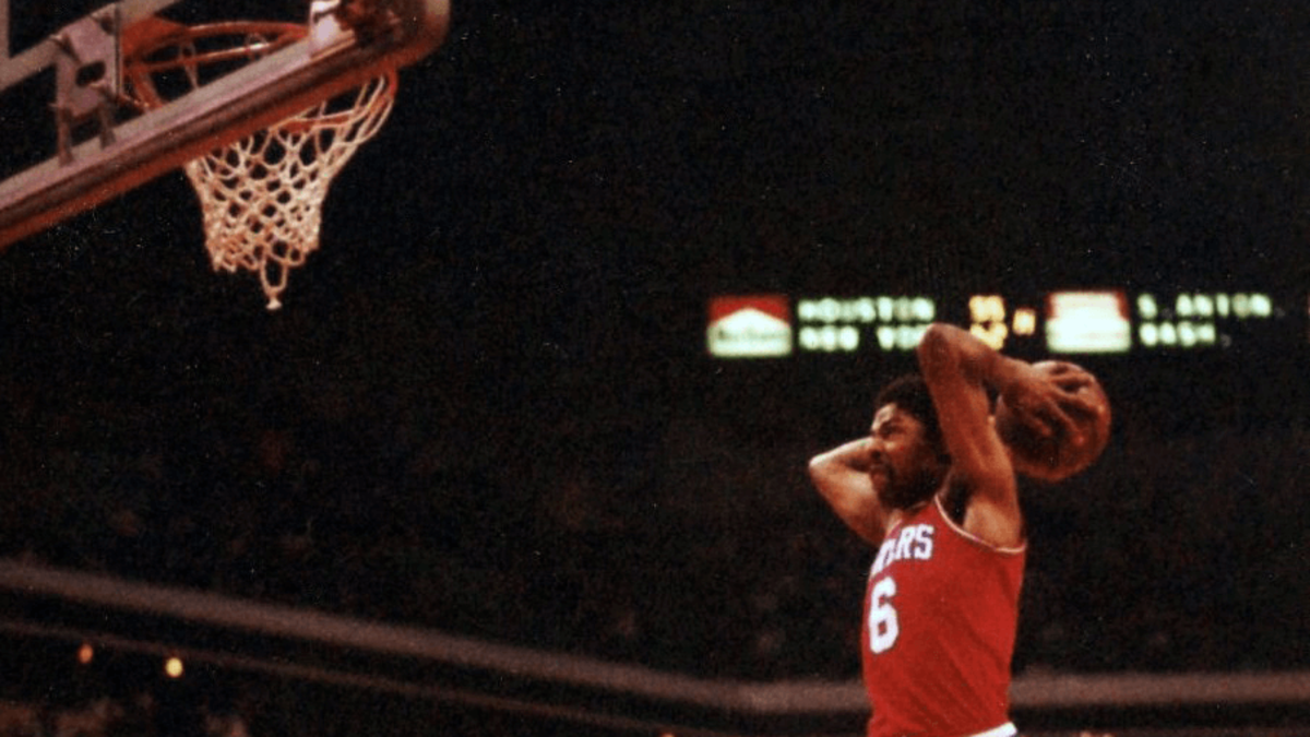 Ballislife.com on X: One of the greatest dunks in NBA history happened 38  years ago today: Dr. J's Rock The Cradle over Michael Cooper! “My style  was naturally flamboyant.” - Julius Erving
