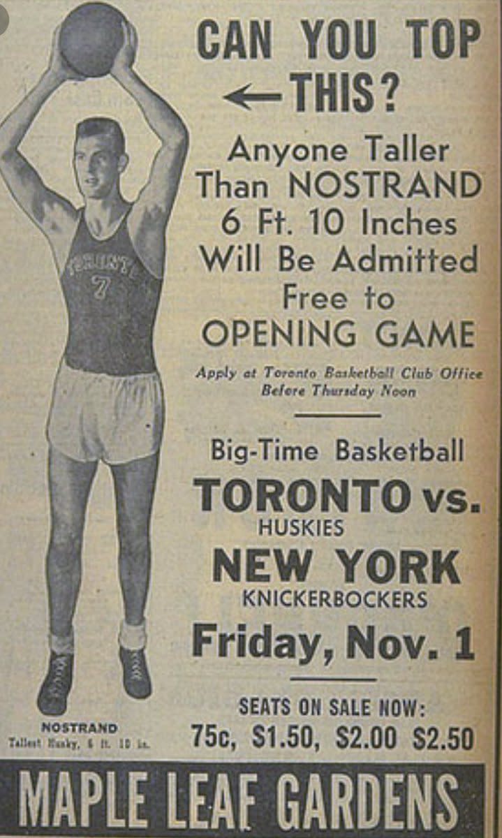 New York Knicks @ Toronto Huskies 1 Nov 1946 First BAA Game