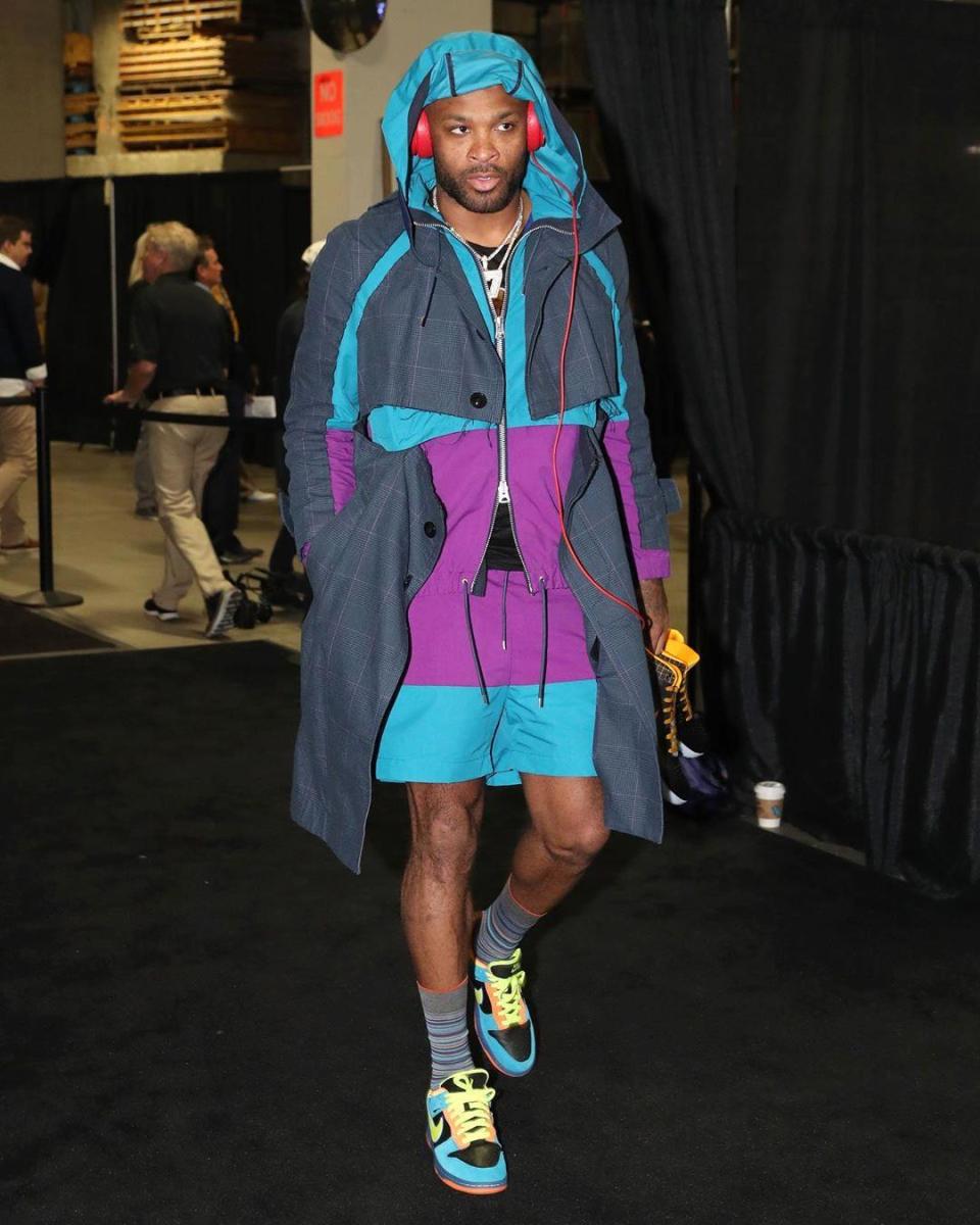 NBA Players' WORST Pre-Game Outfits 🙅🏽‍♂️, Russell Westbrook is just  really weird about his fashion but LeBron James in that shorts is fire  though 🔥, By NBA TikTok