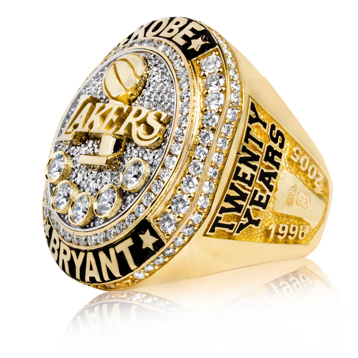 Sold at Auction: Unsigned, KOBE BRYANT Framed Championship Ring