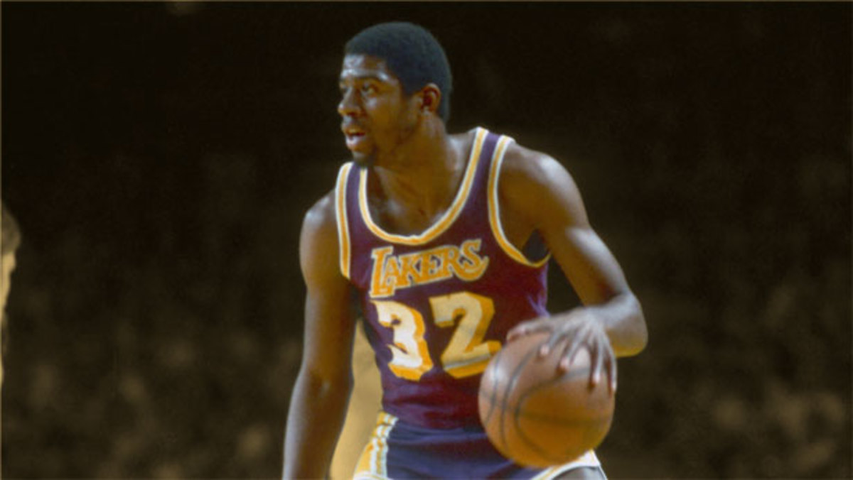 Vintage Los Angeles Lakers Magic Johnson 32 Basketball Jersey
