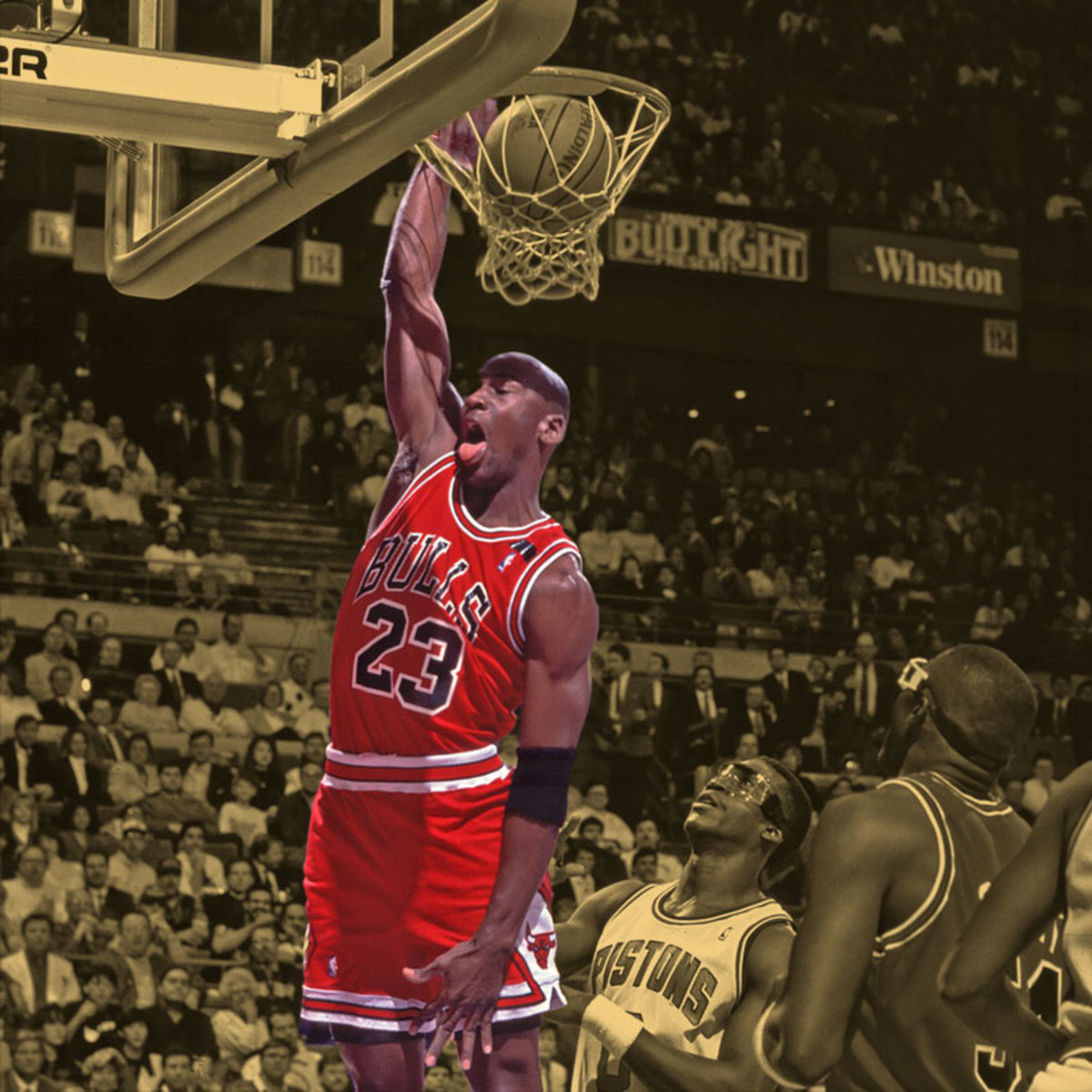 Michael Jordan MJ Dunk SLAM NBA Fan T Shirt