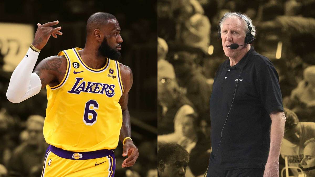 Los Angeles Lakers superstar LeBron James, Hall of Famer Bill Walton