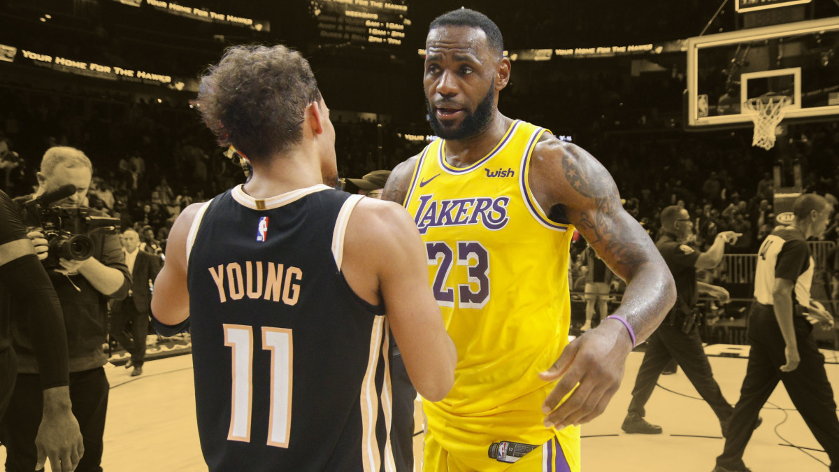 Trae Young seems to like the idea of teaming up with LeBron and Bronny ...