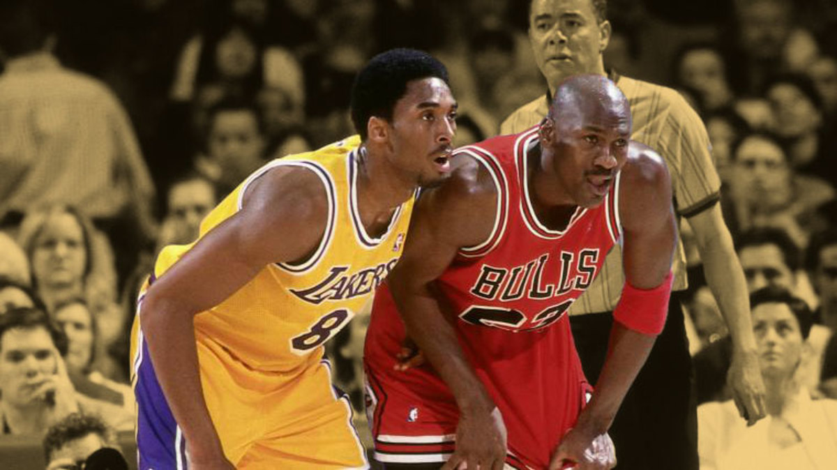 Classic : Kobe Bryant Sports Michael Jordan's Bulls Jersey
