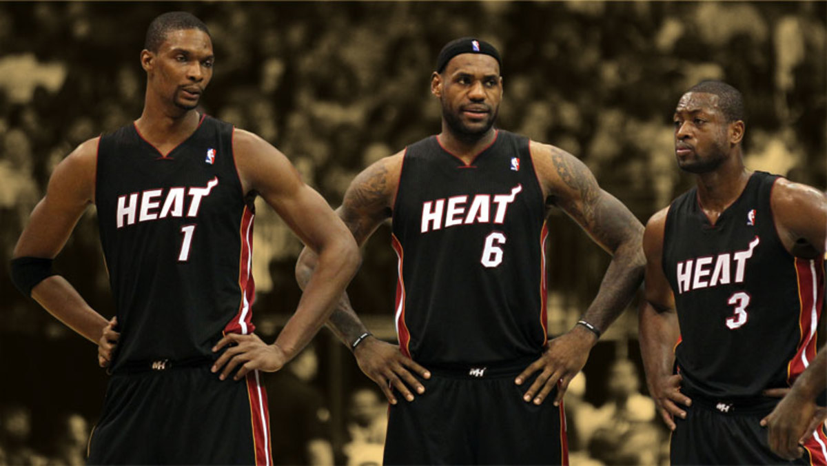 LeBron James, Dwyane Wade, Chris Bosh carry Miami Heat